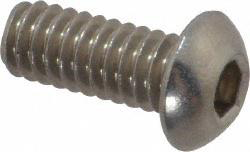 Tornillo de cabeza hueca de botón de 1/4-20 x 0,625" para base de inglete