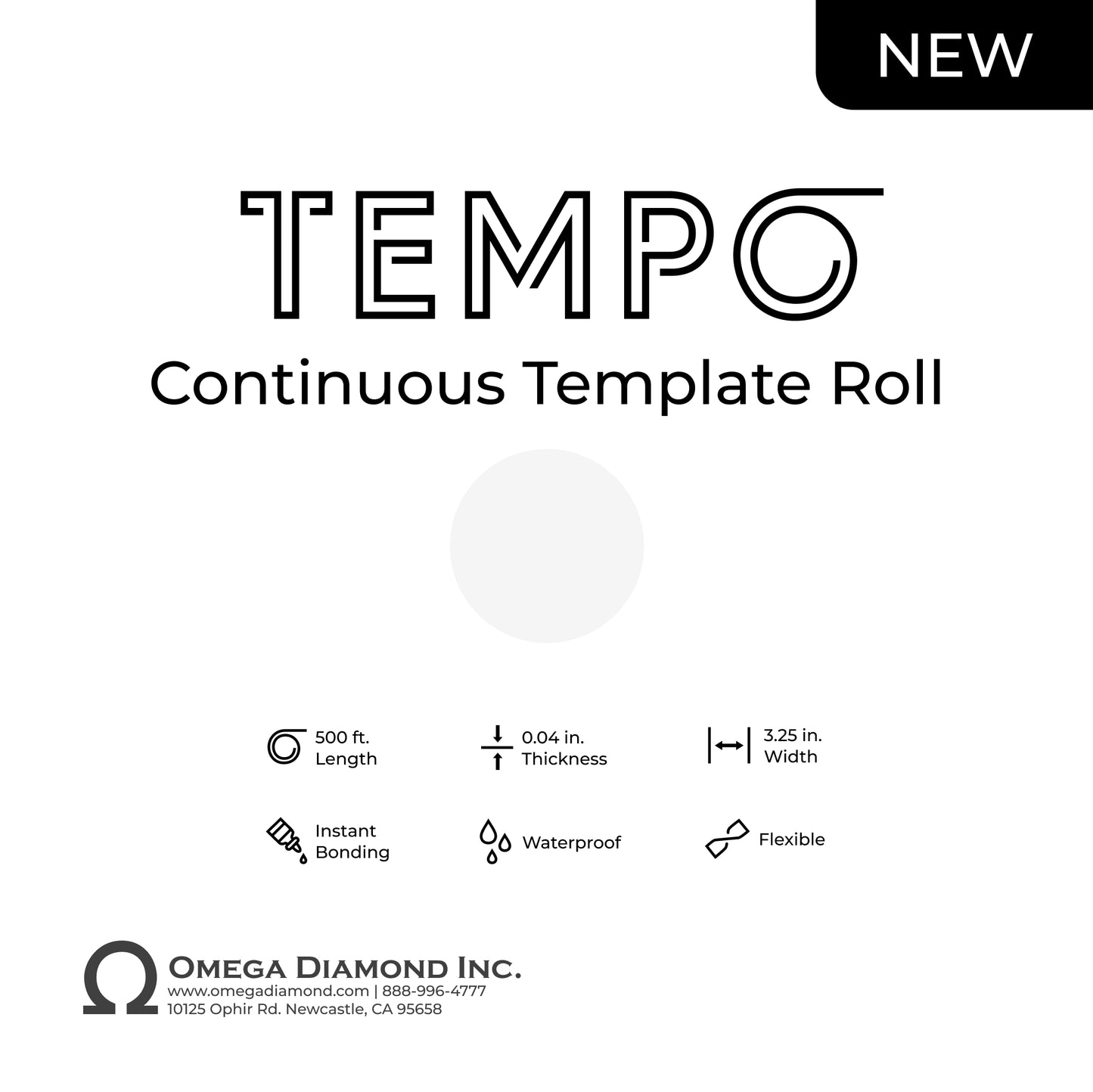 Tempo™ Continuous Template Roll