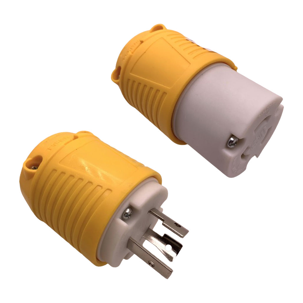 Locking plug 250V, 20A Male and Female SET Together