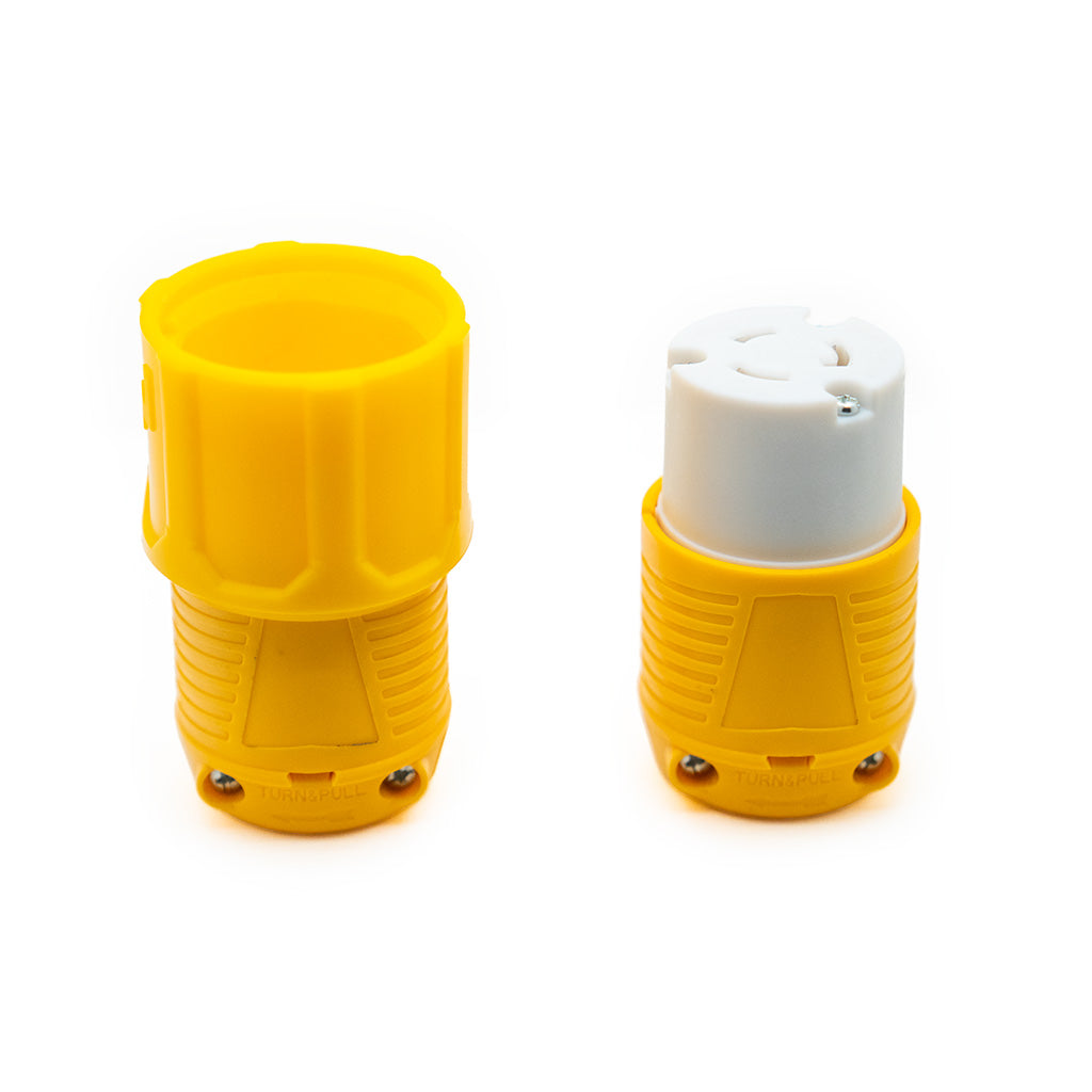 Locking plug 250V, 20A Male and Female SET Together – Omega Diamond Inc.
