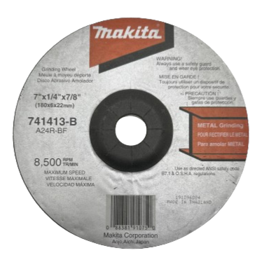 Makita 7" x 1/4" x 7/8" Grinding Wheel