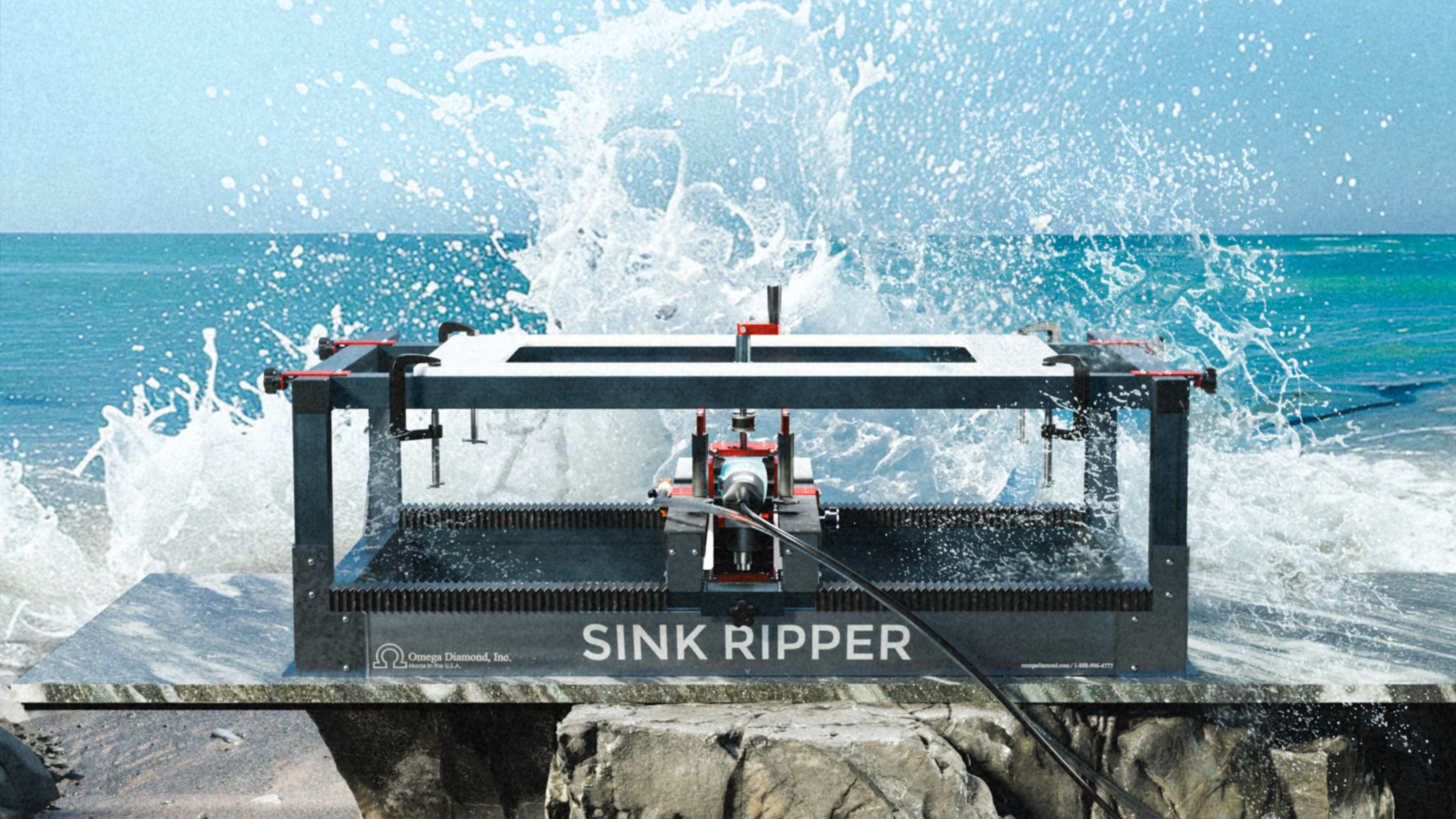 Sink Ripper™ - Stone Router Machine – Omega Diamond Inc.